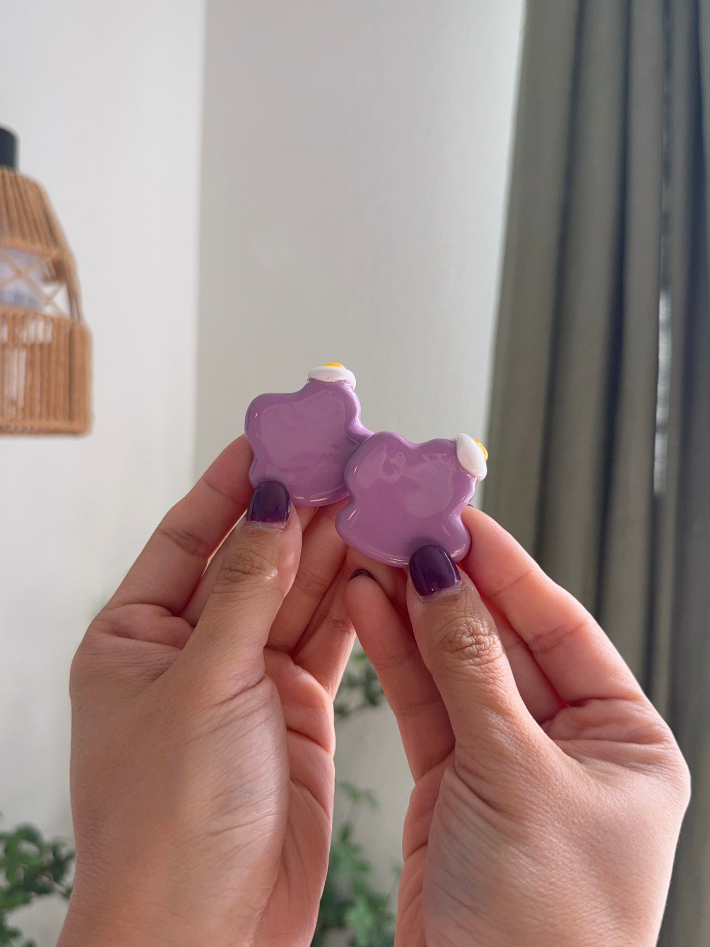 Ditto Inspired Ube | Lavender Blob Worry Stones