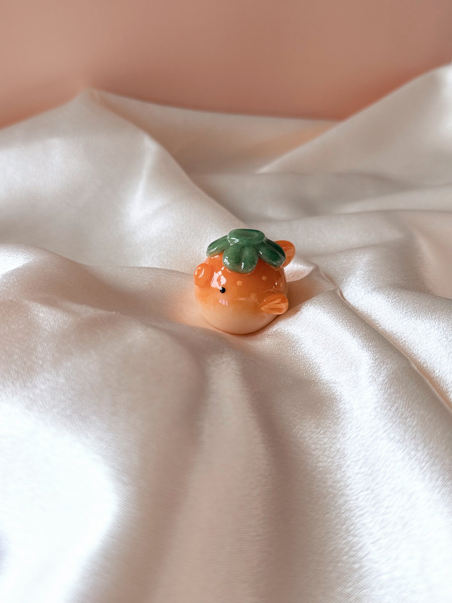November Pre-Order Persimmon Puffy Desk Friend | Keychain | Phone Charm