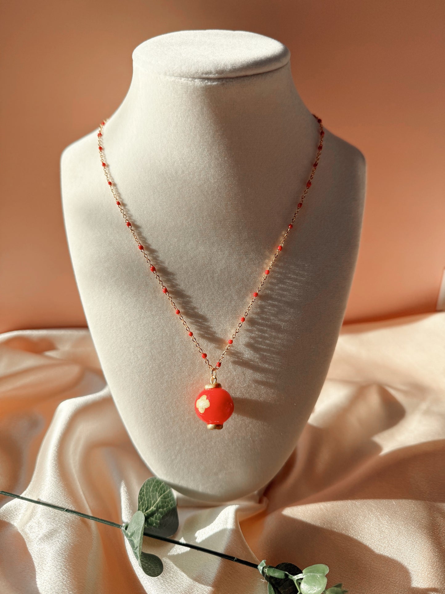 Lunar New Year Lantern Earrings, Necklace & Phone Charm