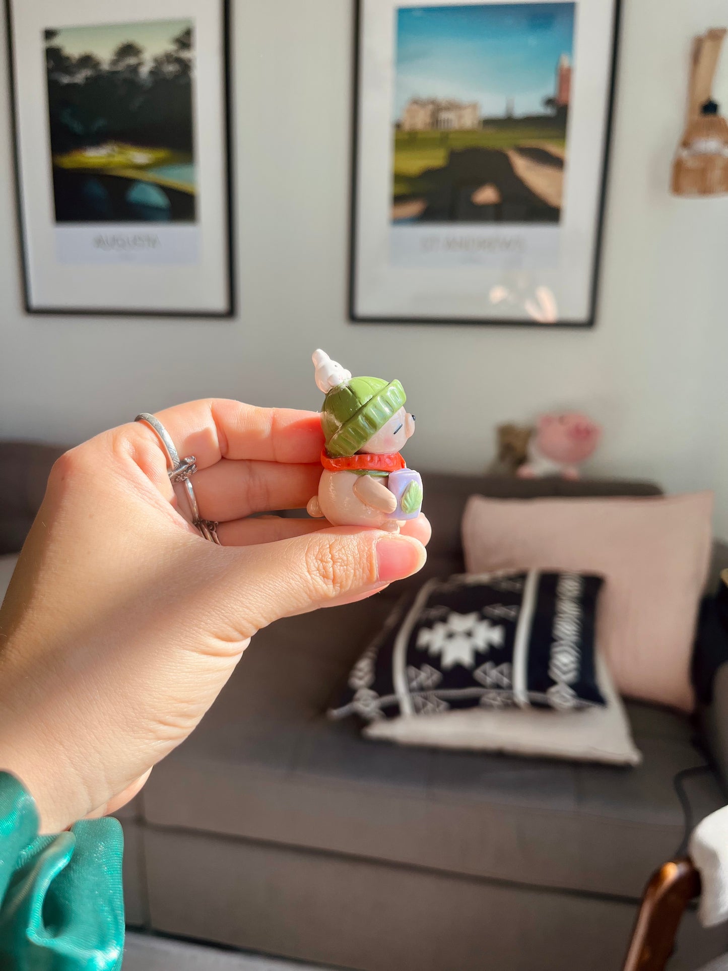 *October* Pre-order | Harper, the Comfy Bear Desk Friend | Keychain