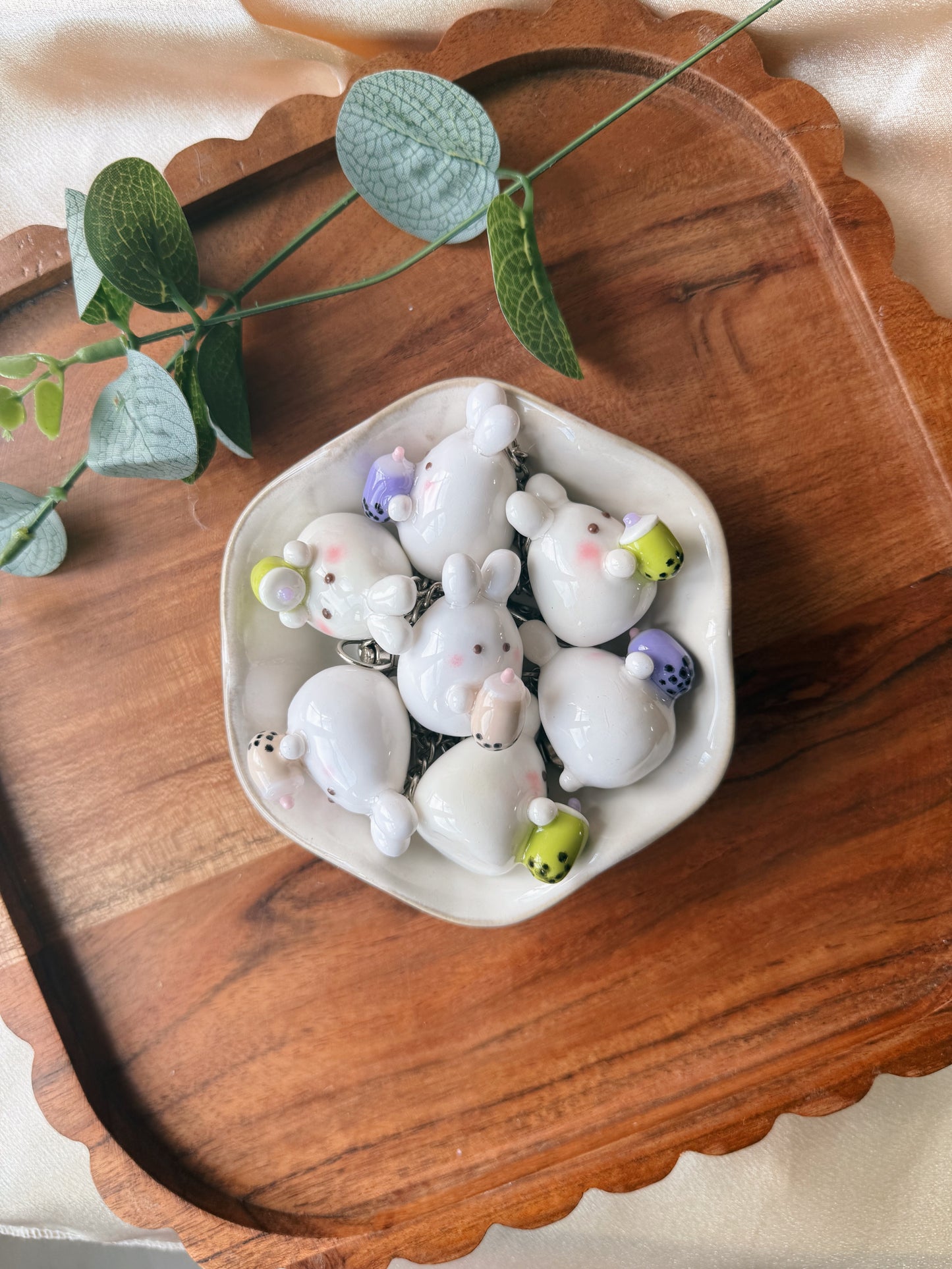 October Pre-Order Boba Bunny Keychain | Desk Buddy