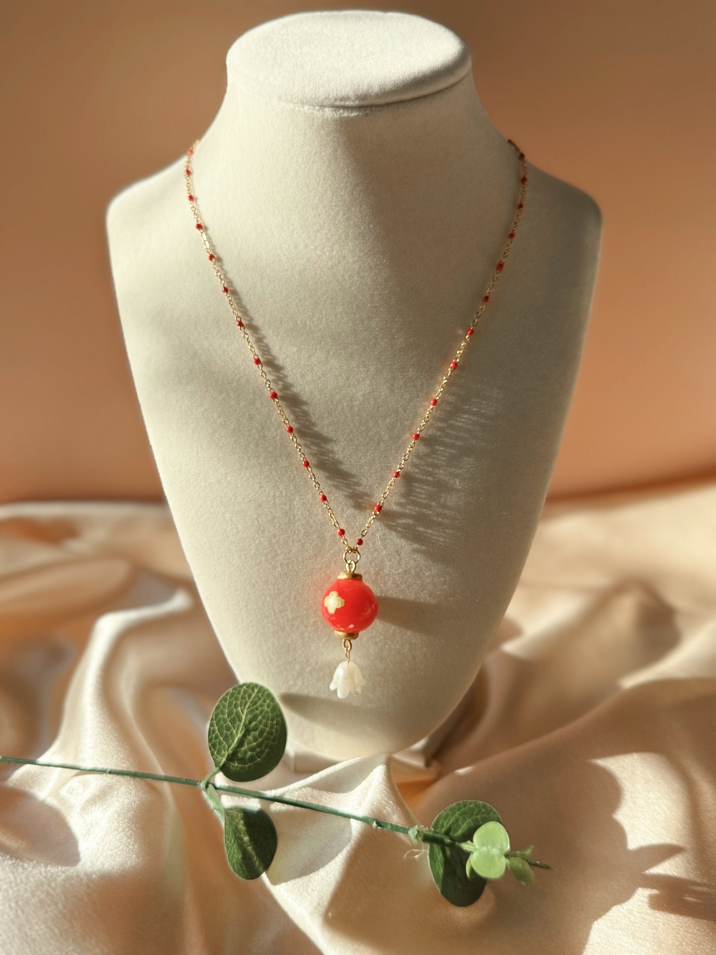 Lunar New Year Lantern Earrings, Necklace & Phone Charm