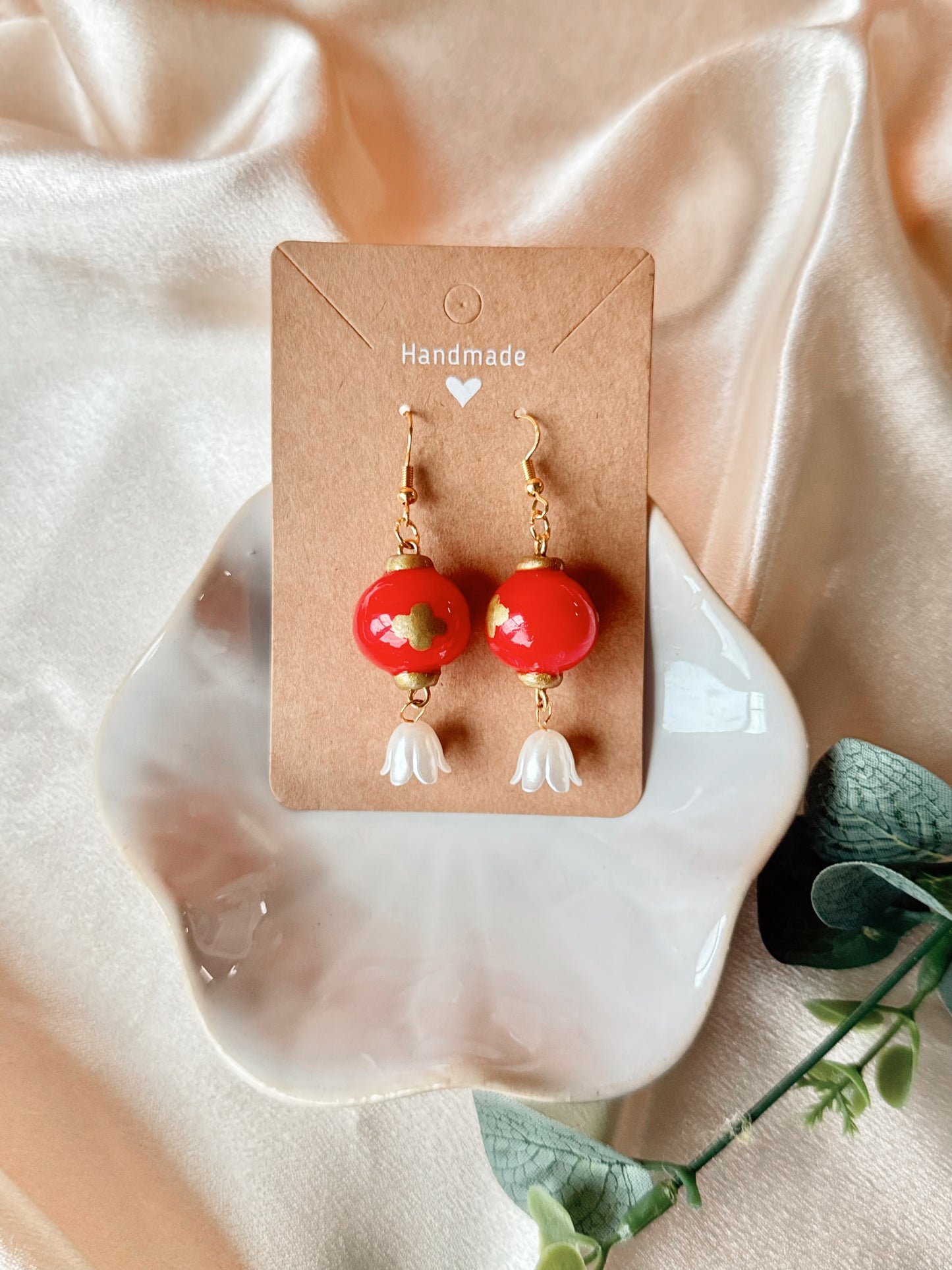 Lunar New Year Lantern Earrings, Necklace & Phone Charm