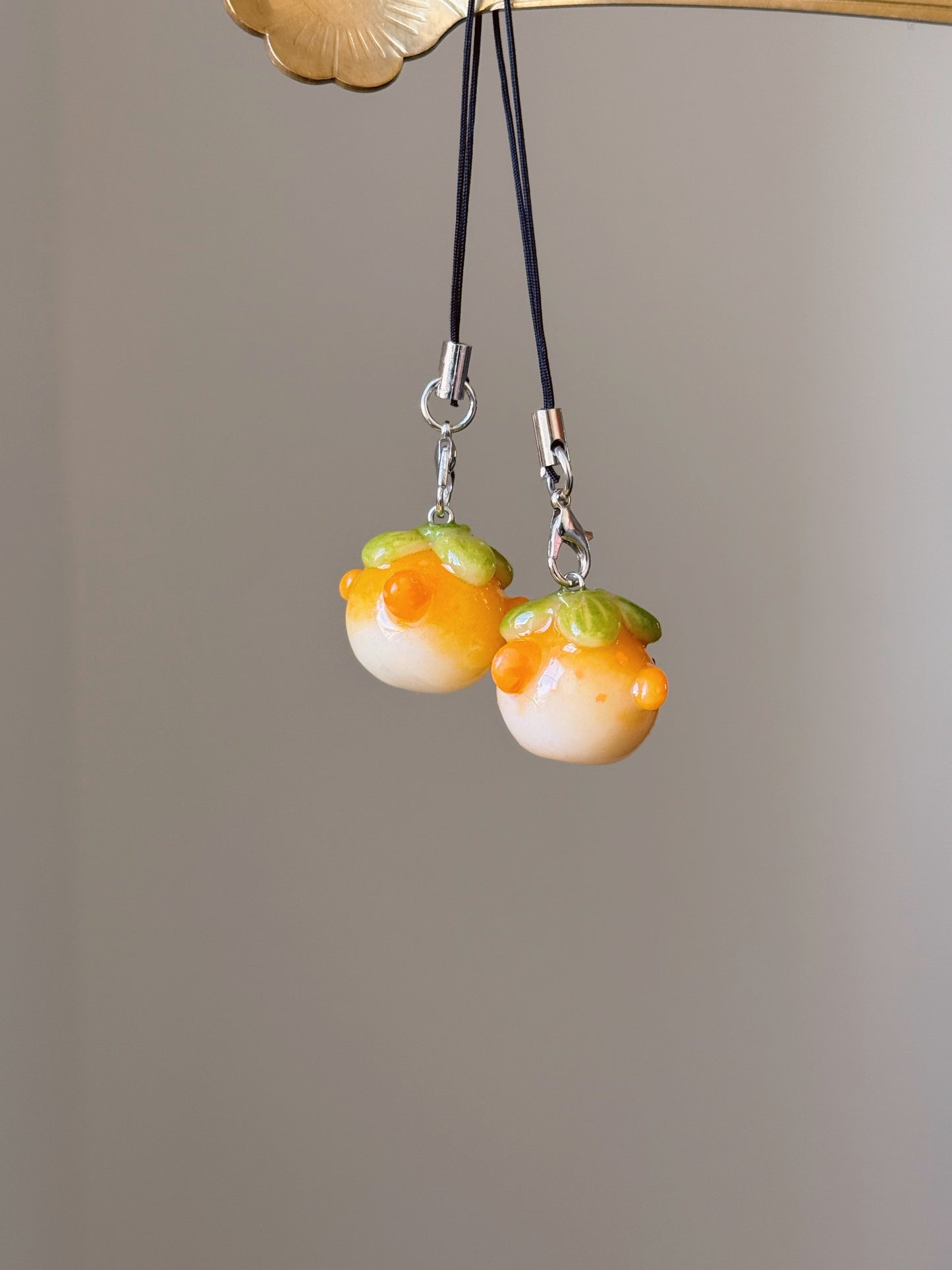 November Pre-Order Persimmon Puffy Desk Friend | Keychain | Phone Charm