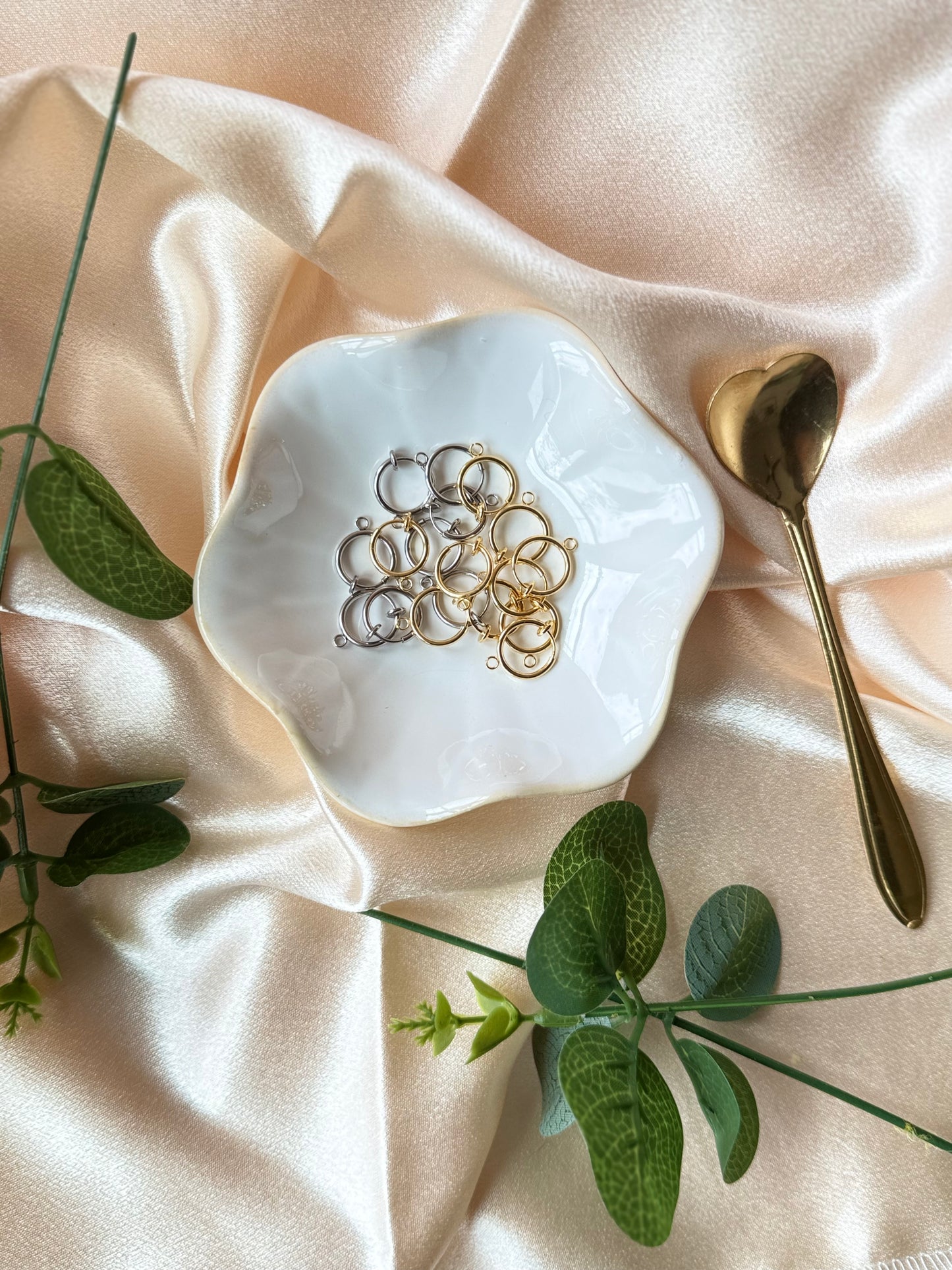 Glass Jade Pearl Drop Earrings