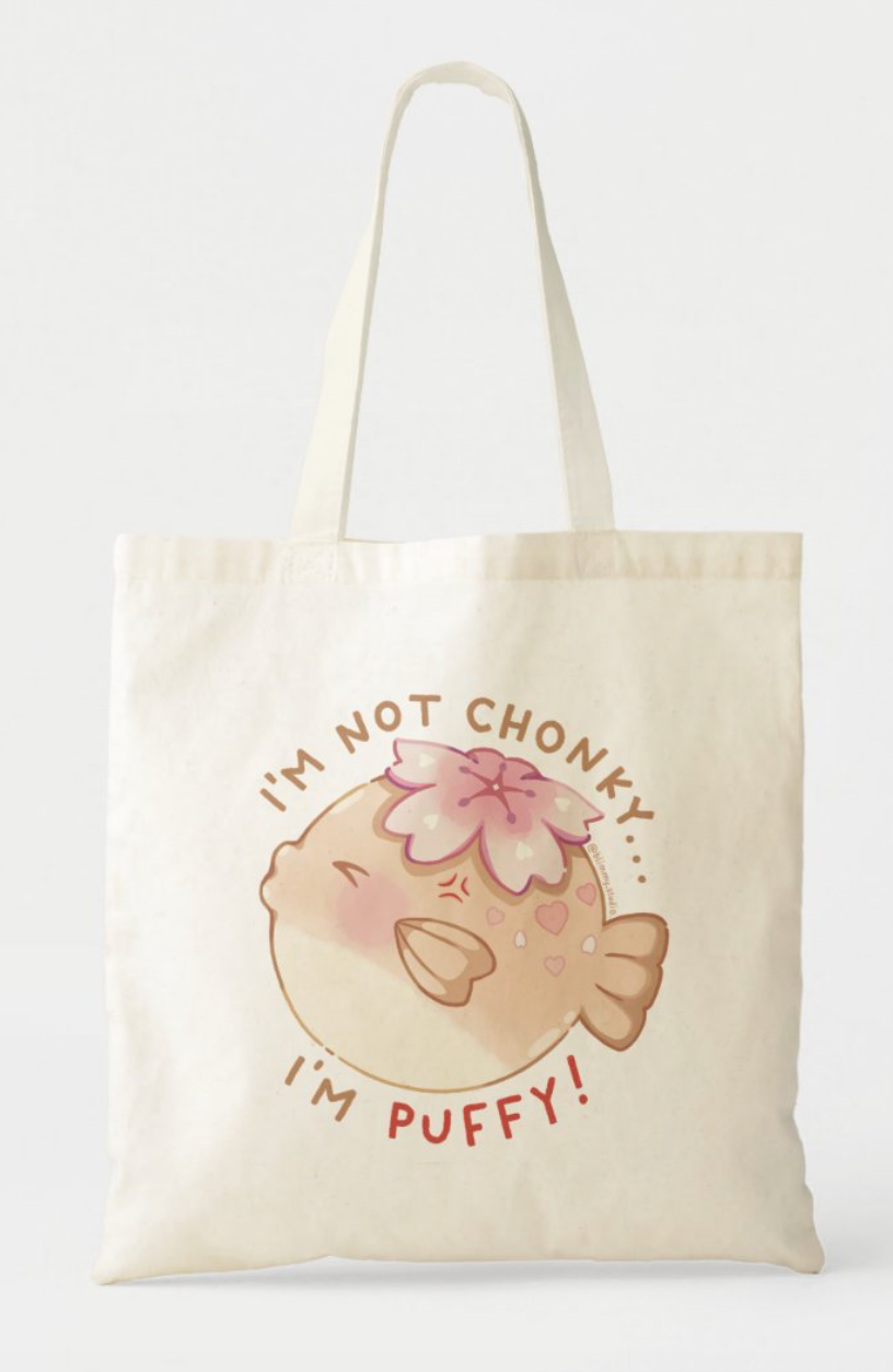 Sakura Puffy Design | Cotton Tote Bag