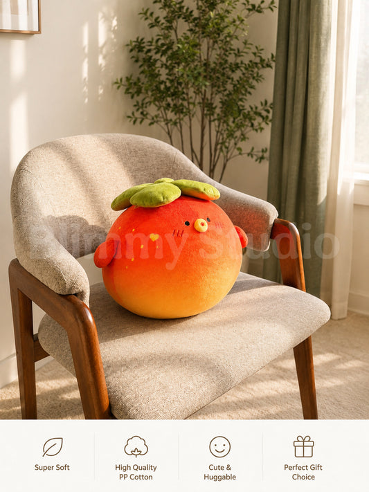 Pre-order | 12” Persimmon Puffy Fish Plushy | Stuffed Animal