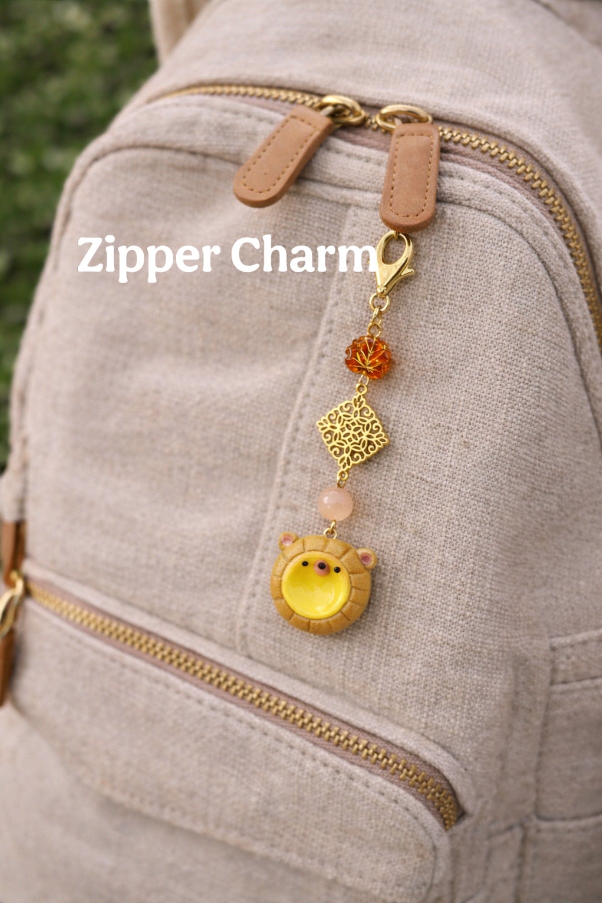 Egg Tart Worry stone | Keychain | Phone Charm