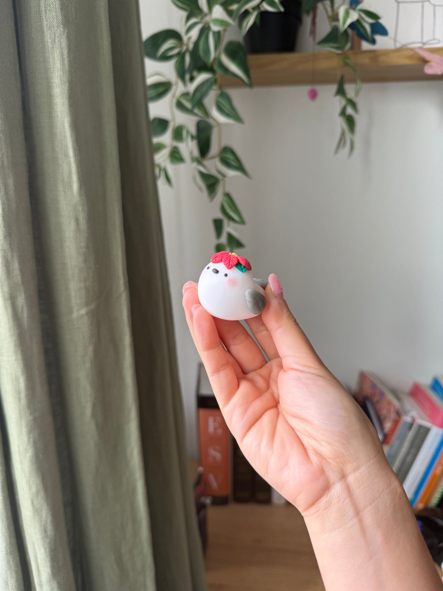 Snow Fairy Bird | Desk Buddy | Spinner | Worry Stones