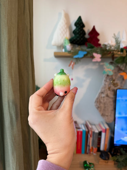 Strawberry Matcha Boba Bear | Spinner | Worrystone