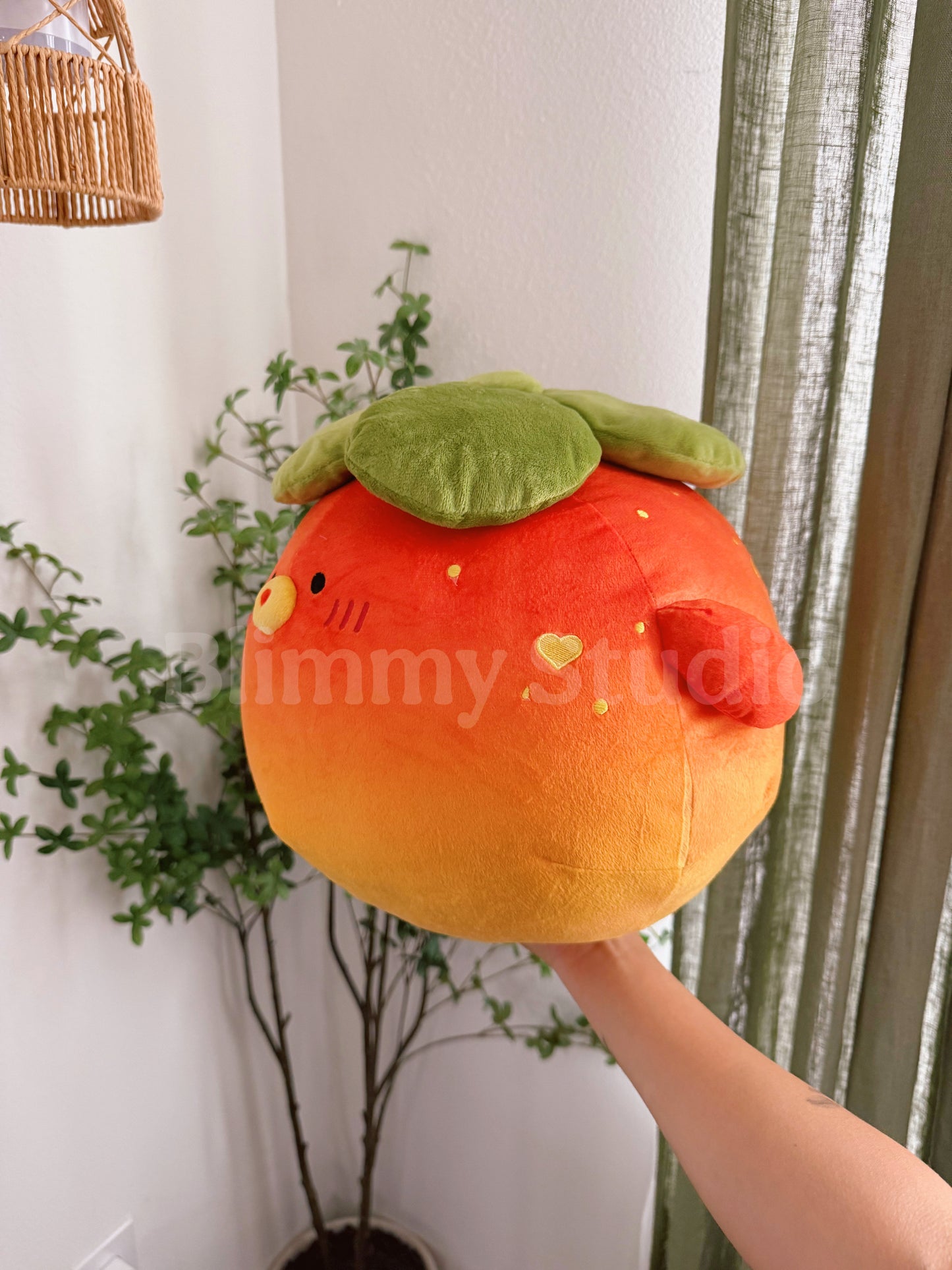 Pre-order | 12” Persimmon Puffy Fish plushy | stuffed animal