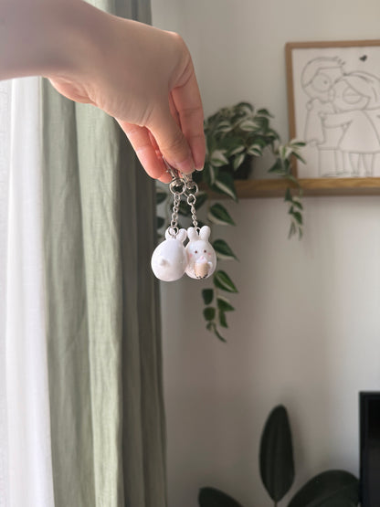 October Pre-Order Boba Bunny Keychain | Desk Buddy