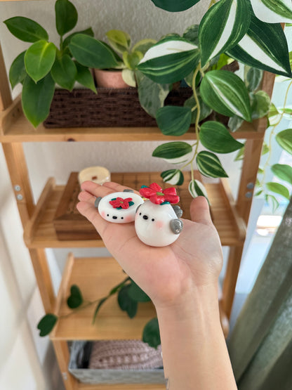 Snow Fairy Bird | Desk Buddy | Spinner | Worry Stones