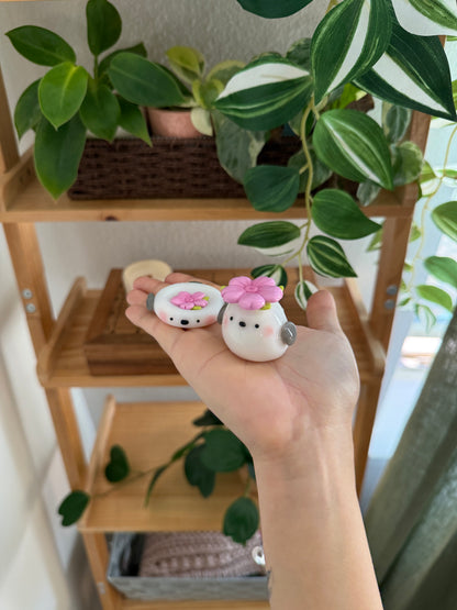 Snow Fairy Bird | Desk Buddy | Spinner | Worry Stones