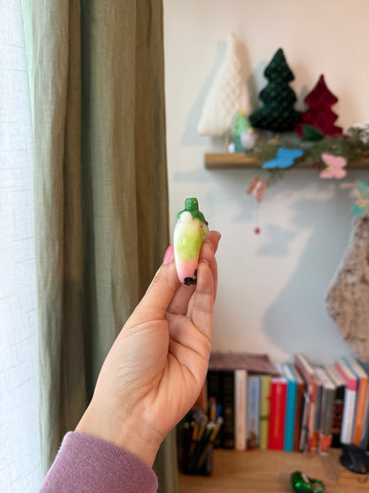 Strawberry Matcha Boba Bear | Spinner | Worrystone