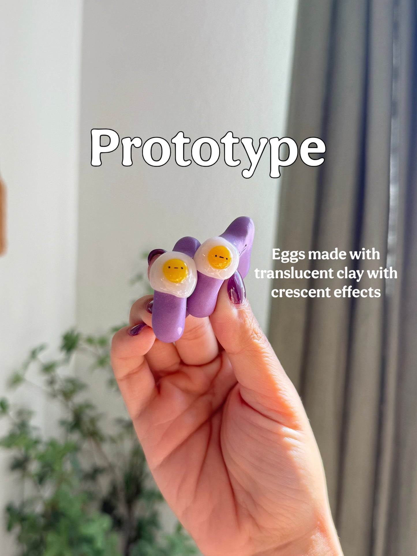 Ditto Inspired Ube | Lavender Blob Worry Stones