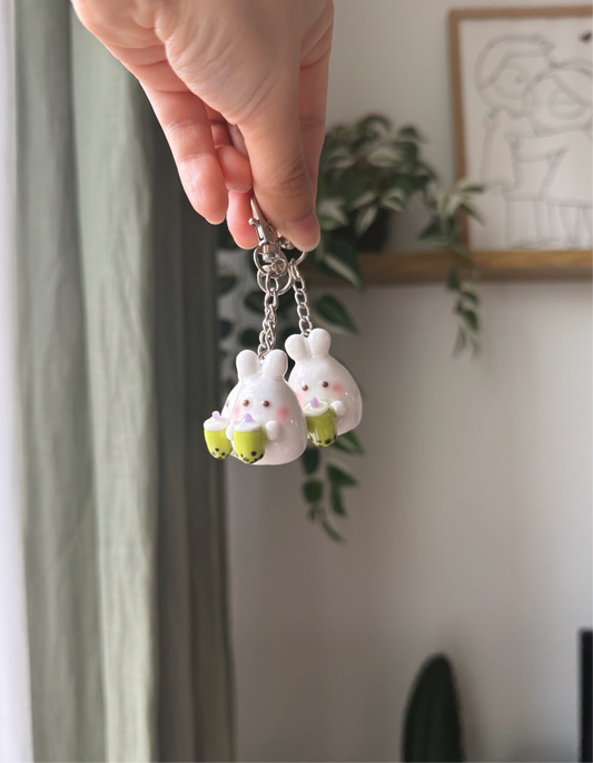 Available Now | Boba Bunny Keychain
