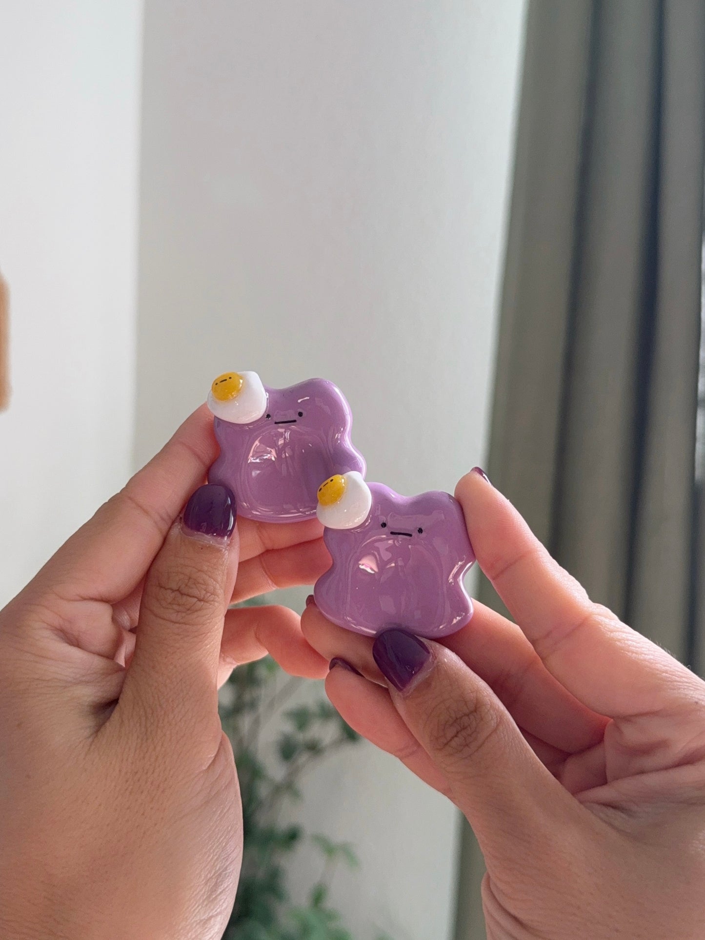 Ditto Inspired Ube | Lavender Blob Worry Stones