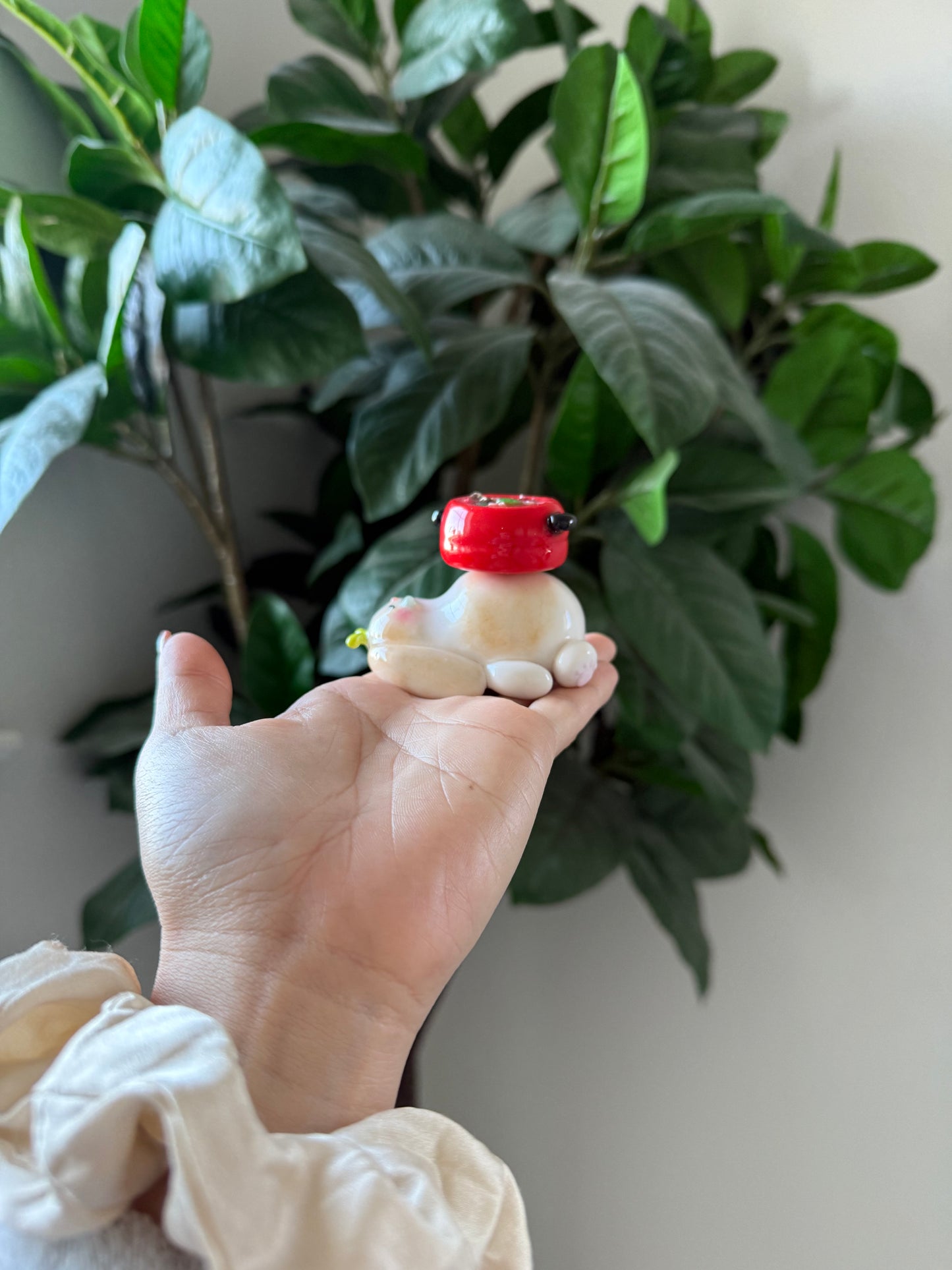 Food Coma Bunny | Hot Pot Desk Spinner | Pen Holder