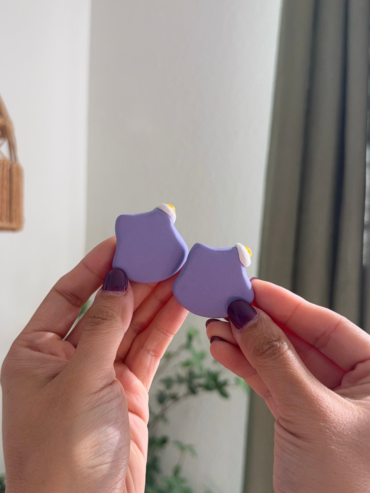 Ditto Inspired Ube | Lavender Blob Worry Stones