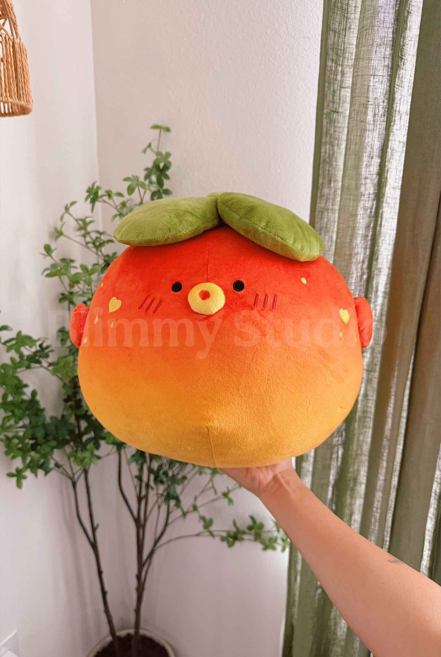 Pre-order | 12” Persimmon Puffy Fish plushy | stuffed animal