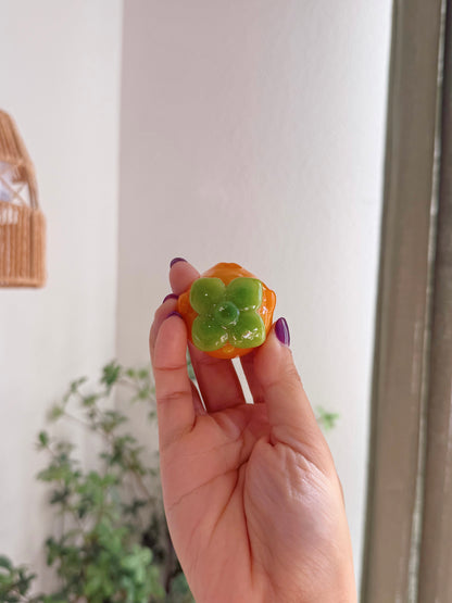 Persimmon Shy Duck Worry Stone