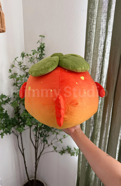 Pre-order | 12” Persimmon Puffy Fish Plushy | Stuffed Animal