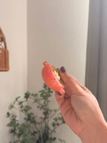 Strawberry Matcha 2.0 | Worry Stone | Puffer Fish | Flower