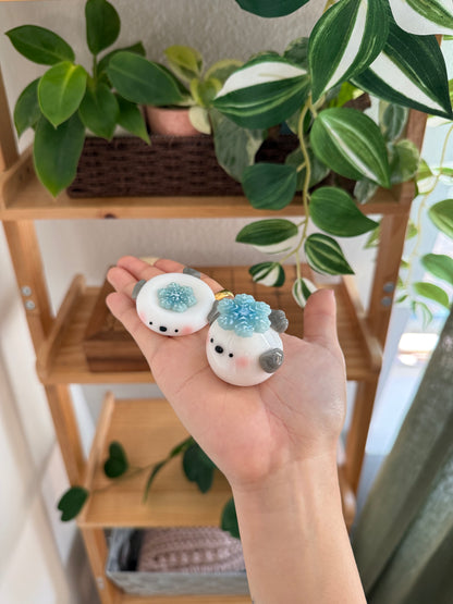 Snow Fairy Bird | Desk Buddy | Spinner | Worry Stones