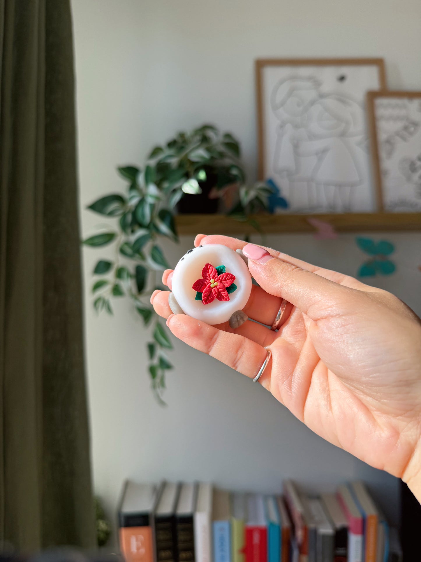 Snow Fairy Bird | Desk Buddy | Spinner | Worry Stones