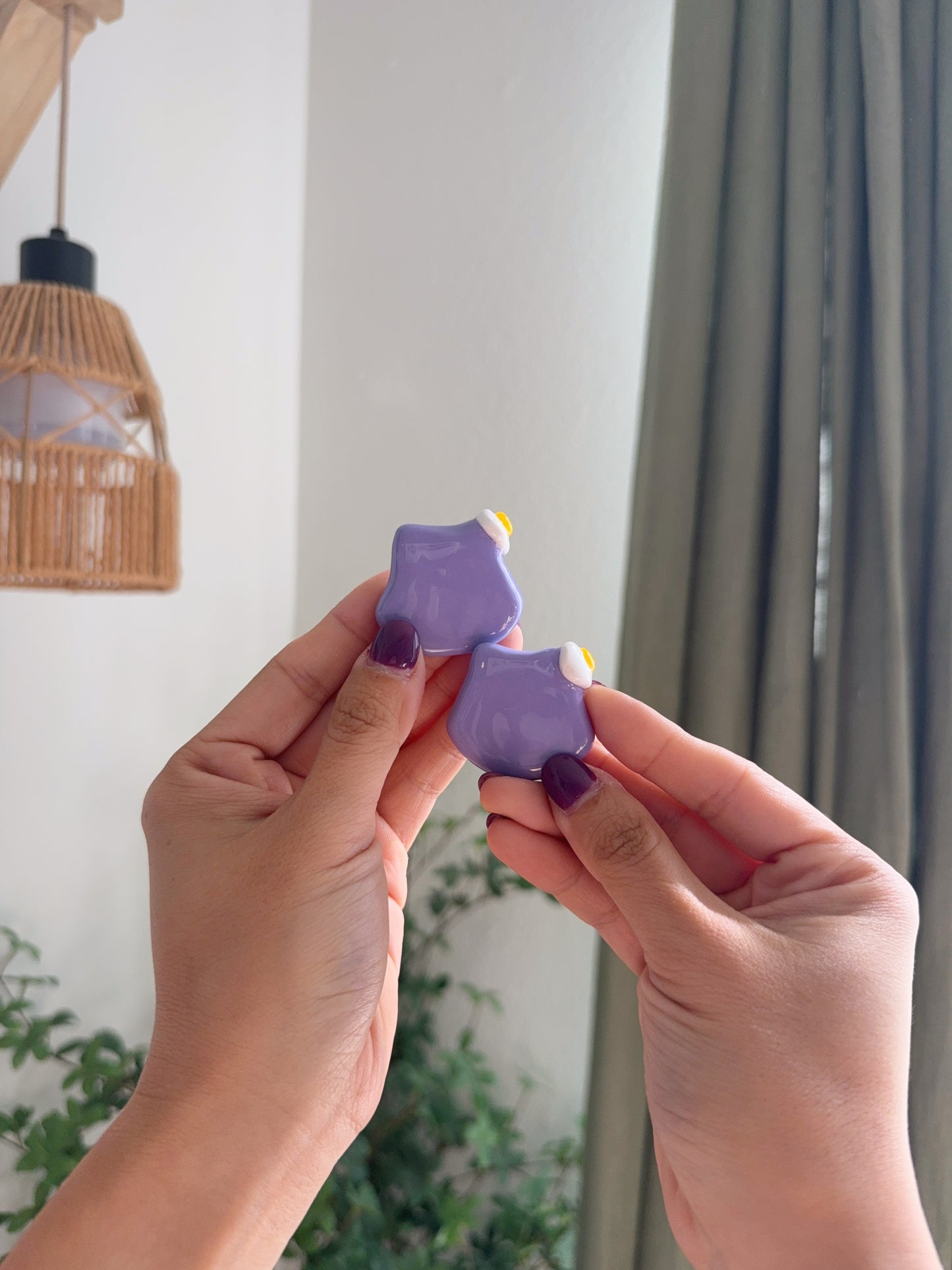 Ditto Inspired Ube | Lavender Blob Worry Stones