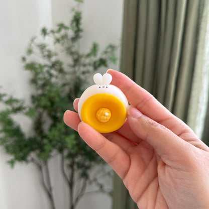Egg Bunny Worry Stone | Tomato | Pineapple Bun
