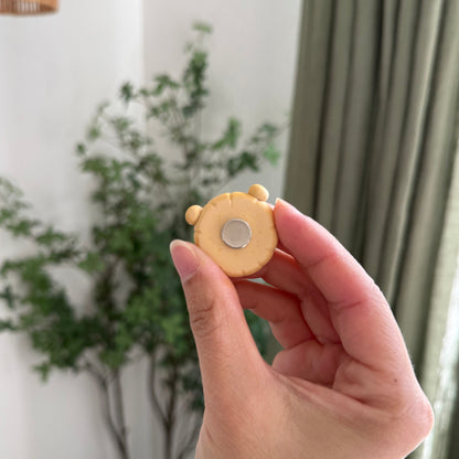 Egg Tart Worry stone | Keychain | Phone Charm