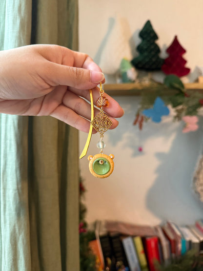 Egg Tart Worry stone | Keychain | Phone Charm