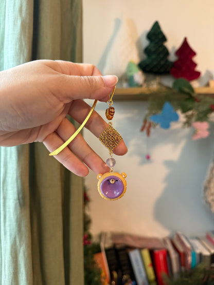 Egg Tart Worry stone | Keychain | Phone Charm