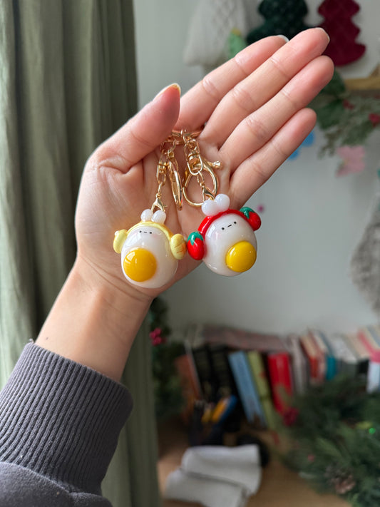 Egg Bunny Keychain