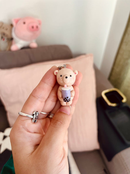 Whoopsie Taro Bear Keychain