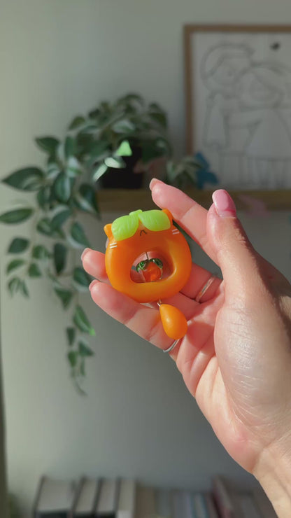 Persimmon Shy Cat Fidget