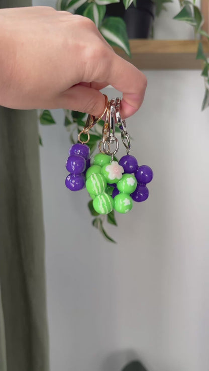 Sakura Mochi Donut Keychain | Ube | Matcha