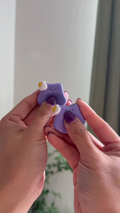 Ditto Inspired Ube | Lavender Blob Worry Stones