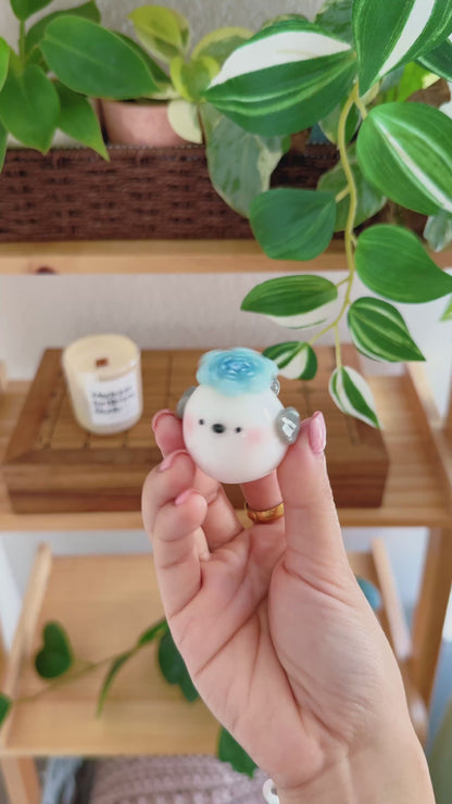 Snow Fairy Bird | Desk Buddy | Spinner | Worry Stones