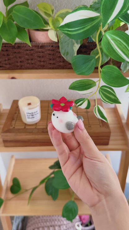 Snow Fairy Bird | Desk Buddy | Spinner | Worry Stones