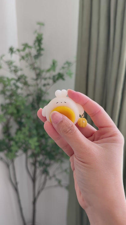 Egg Bunny Worry Stone | Tomato | Pineapple Bun