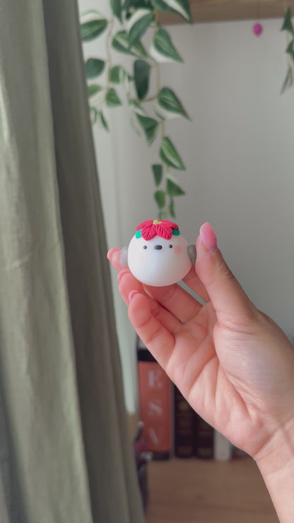 Snow Fairy Bird | Desk Buddy | Spinner | Worry Stones