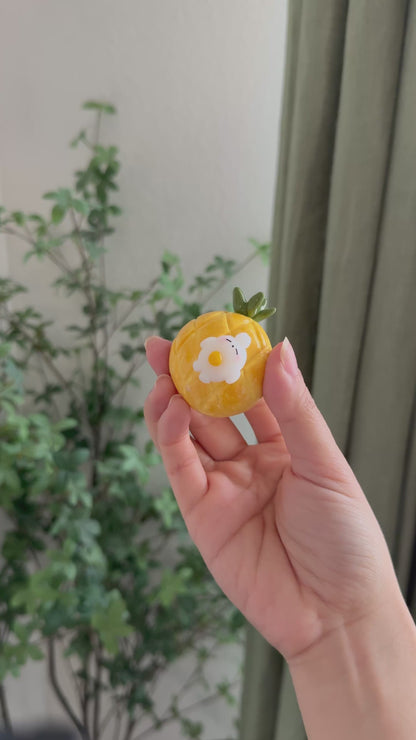 Pineapple Bun & Egg Spinner | Keychain | Phone Charms | Bookmark