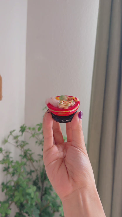 Chili Oil Noodle Egg Bunny | Spinner Bowl | Desk Friend